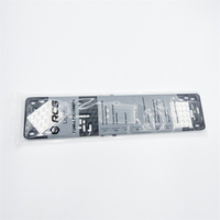 EU Schwarzer Kennzeichenhalter 52,5 x 11,5 cm Magnetischer KFZ-Kennzeichenrahmen / Kennzeichenhalter Einfach zu Installieren