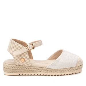 Espadrilles Xti pour filles, couleur crème, talon de 3 cm, chaussures bateau de 35 cm - Product Image 1