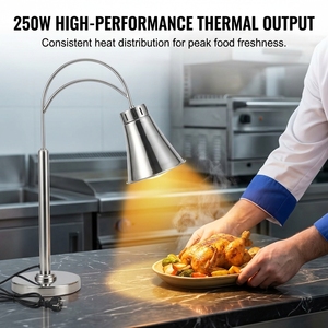 Lámpara de Calor para Alimentos, de Acero Inoxidable, con Brazo Curvo, Independiente, para Buffet de Restaurante y Hotel - Product Image 3