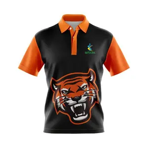 Kaus Polo Golf Anak laki-laki polos olahraga uniseks kustom kaos sublimasi cetak Drii Fit kerah kaus Polo untuk pria