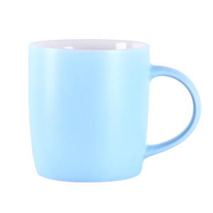 Mug en céramique émaillée mate nordique bleu ciel, ensemble de deux pièces pour couple, cadeau, couleur unie, style Ins - Product Image 5