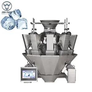 Automatic multi head scale breakage-proof ice pack cube weighing weigher for packaging machine