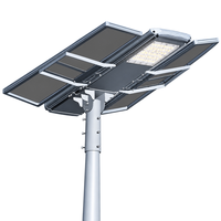 Lampadaire solaire LED extérieur en aluminium IP65 60W-120W avec garantie de 2 ans pour les projets routiers, de jardins et municipaux