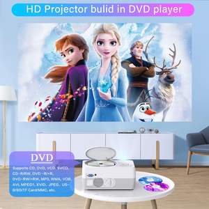 Dxyiitoo Mini proyector portátil 1080P WiFi Bluetooth con reproductor de DVD incorporado para cine en casa y juegos al aire libre - Product Image 2