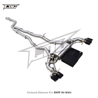 Système d'échappement Catback Valvetronic Boska SUS304 pour BMW X3 X4 M40i 3.0T 2018-2025, silencieux avec embouts en carbone noir