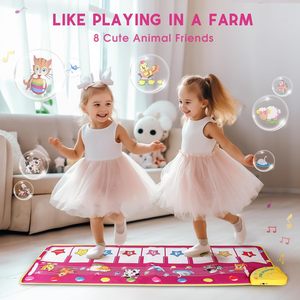 Tappetino Pianoforte da Pavimento SANMERSEN, Giocattoli Musicali per Bambini, Tappetino da Gioco con Tastiera - Product Image 4