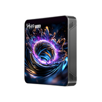 HS89 PRO 15 4K Android 14 TV Box con WiFi 6 de Doble Banda 802.11ax, Control por Voz, Certificado por YouTube, Decodificador OTT para Hotel