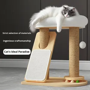 Katı ahşap kedi Scratcher & tırmanıcı-pikap oyuncak ile yerden tasarruf tasarımı, <span class=keywords><strong>Pet</strong></span> güvenli kedi mobilya - Product Image 2