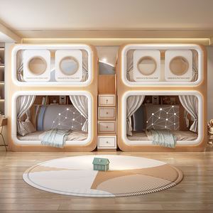 <span class=keywords><strong>Lit</strong></span> superposé <span class=keywords><strong>pour</strong></span> enfants en capsule, style loft moderne, MDF E1, confortable, adapté aux adultes, taille double, avec glissière, <span class=keywords><strong>lit</strong></span> de rangement - Product Image 3