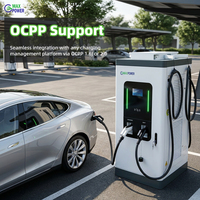 Nouvelle station de recharge pour véhicules électriques DC OCPP2.0 haute puissance, commerciale, avec 4 pistolets, montée au sol