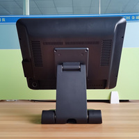 Máquina registradora POS plegable de 15 pulgadas, caja registradora todo en uno pos cajero/sistema Pos de precio razonable con software/computadora de escritorio Pos