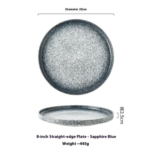 Nuevo plato de cena de bistec de lado redondo de estilo japonés y occidental de primera calidad plato de restaurante plano para <span class=keywords><strong>desayuno</strong></span> y fiesta diseño japonés - Product Image 6