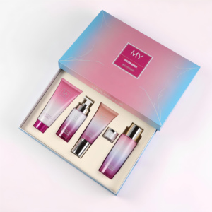 Boîte cadeau magnétique de luxe personnalisée en deux parties, boîte rigide en carton écologique pour bougie, parfum, soin de la peau, ensemble cosmétique, emballage - Product Image 2
