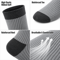 Chaussettes mi-mollet décontractées pour hommes, couleur personnalisée, qualité OEM supérieure, en coton peigné doux et respirant, idéales pour l'été