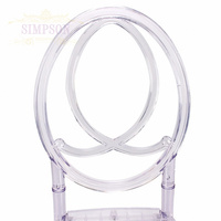 Housse de chaise en plastique de style européen pour chaises de fête et d'événement de mariage