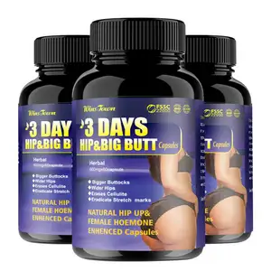 Premium Butt Enhancement Capsules 3 Days Hip&Big Butt Lift Pills for Glute Growth Lifting and Firming Big Hip Capsules