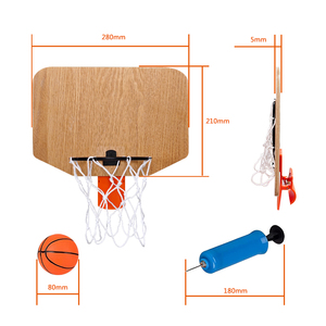 <span class=keywords><strong>Canestro</strong></span> da <span class=keywords><strong>Basket</strong></span> Mini per Bambini JUNYE di Alta Qualità, Tabellone 28x21cm, <span class=keywords><strong>Diametro</strong></span> 130mm, Materiale Legno+PP, Logo Personalizzabile - Product Image 2