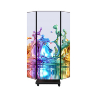 Pantalla LED Plegable de Doble Cara para Interiores P2.5 P2 P1.25 P1.53 HD 4K, Pantalla LED Portátil para Publicidad en Tiendas