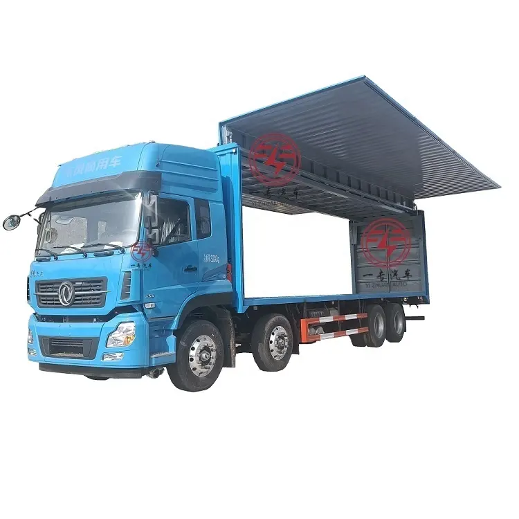 Di alta qualità Dongfeng apertura alare Mini Van corpi di carico camion 4x2 ala van carico secco box camion per la vendita