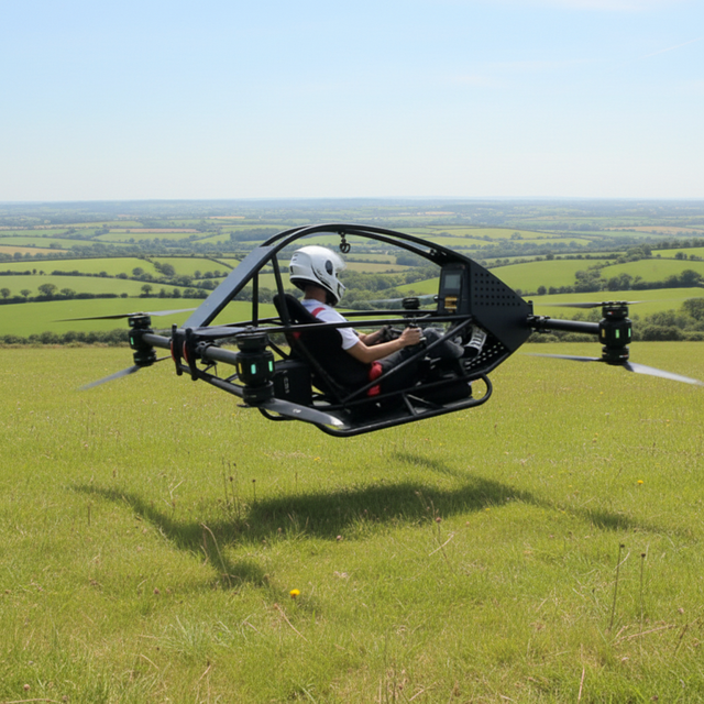 SHUIMAN JINSHAN CY-kt01 EVTOL Electric Vertical Take Landing Manned Urban Commute Aircraft 85kg Empty Weight Evtol