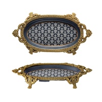 Plaque en céramique et laiton de luxe avec motif papillon pour la décoration de la maison, du bureau et des hôtels