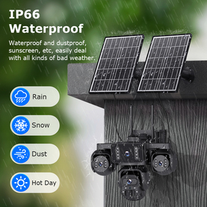 New Gen 20MP PTZ <strong>Security</strong> <strong>Camera</strong> 360 Views AOV+PIR <strong>Wireless</strong> 4G WIFI SIM Solar 24/7 Recording Two-Way Audio Wide Angle IP66 - Product Image 1
