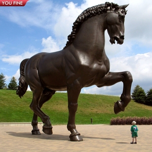 YOUFINE - Escultura de Caballo de Bronce Grande, Estatua de Hembra en Postura de Montar, para Decoración de Entrada de Mansión y Propiedad Rural - Product Image 4