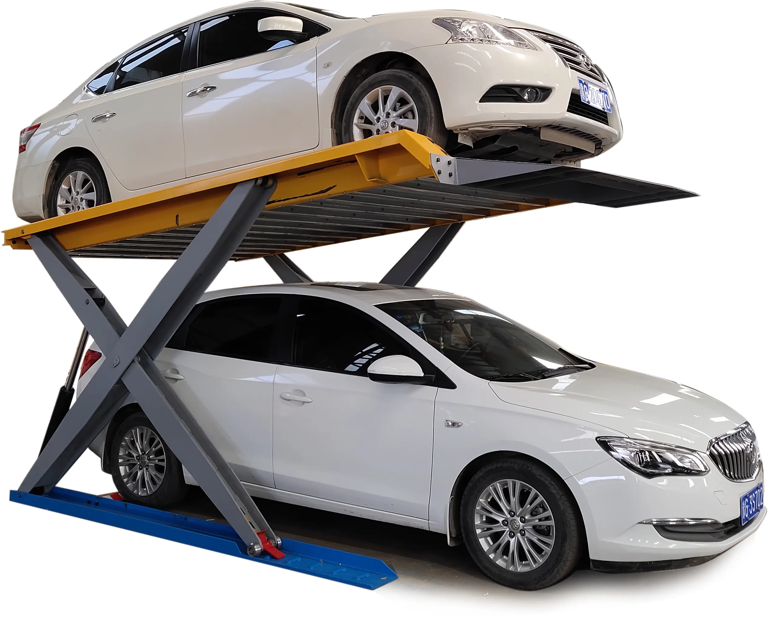 Automatic Infrared Safe Garage 2 Post Free Standing Car Lift