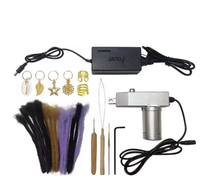 Machine à Dreads Électrique Nouvelle Génération Améliorée, Machine à Tresses Portable pour Cheveux Humains, Outil de Tressage au Crochet pour Dreadlocks