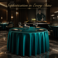 Nappe d'hôtel en satin épaissi, modèle 55, style moderne et minimaliste, pour tables à usage spécial : mariages, banquets, restaurants, Chine