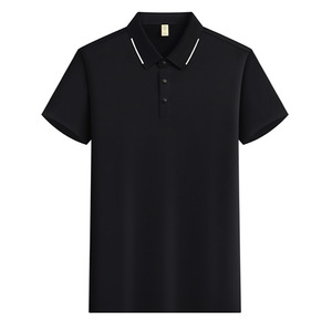 Custom Made Polo Shirt Quick Dry Short Sleeve Solid Color Polyester Work Wear Daily Use - Product Image 3