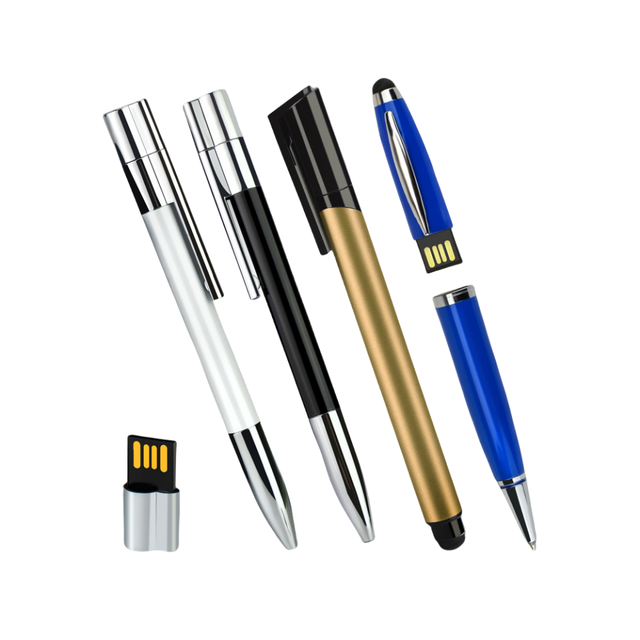 Waterproof Pen Drive Flash Stick Metal Ballpoint Pen Usb Memory Stick Business Pen Drive Gift Usb Flash Drive