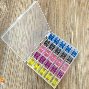 Transparent Plastic Bobbin Case <b>Set</b> 25 Colorful Plastic Bobbins For Machine <b>Sewing</b> Portable <b>Sewing</b> Accessories - Product Image 1