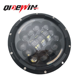 Qidewin 7-Inch <b>Led</b> <b>Headlights</b> With Angel Eyes For Jeep Wrangler Motorcycle Spotlights - Product Image 2