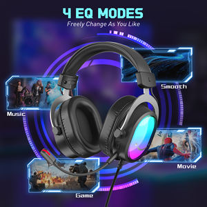 <span class=keywords><strong>Casque</strong></span> de jeu DJ FIFINE H16, son surround 7.1, circum-auriculaire, éclairage RVB vibrant, microphone ANC, boîte de contrôle, streaming USB-A 2.0, PC, PS5 - Product Image 5
