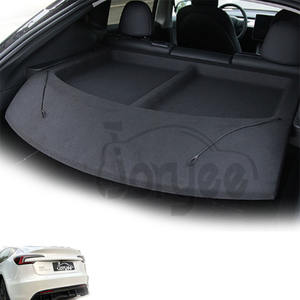 Couverture arrière de cargaison d'étagère de colis de voiture d'OEM pour <span class=keywords><strong>Tesla</strong></span> modèle <span class=keywords><strong>Y</strong></span> 2023 2022 2021 pièces de porte-bagages de charge de coffre - Product Image 1