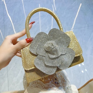 Sac à main élégant pour femme 2026, pochette 3D <span class=keywords><strong>rose</strong></span> avec strass, sac <span class=keywords><strong>de</strong></span> soirée <span class=keywords><strong>de</strong></span> mariage avec chaîne détachable, sac à bandoulière scintillant avec poignée - Product Image 5