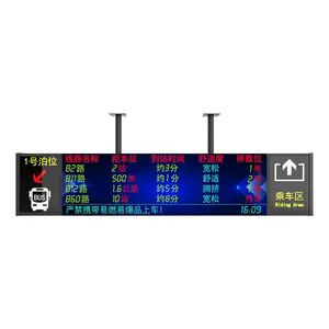 Double sided waterproof bus stop digital signage bus station display bus shelter display hanging LED digital