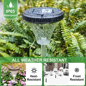 Outdoor IP65 Waterproof ABS Pathway Decoration Solar Outdoor Garden Stake Lights