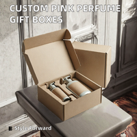 Boîtes d'expédition en carton ondulé personnalisées en forme d'avion avec inserts pour emballages de parfums et coffrets cadeaux à emporter