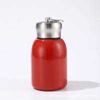 Botol Termos Vakum Mini Portable Stainless Steel Logo Kustom Pabrik dengan Sendok Kapasitas 300ml Insulasi 12-24 Jam Cangkir Hadiah