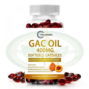 OEM Gac Oil Softgels Capsules avec Bêta-Carotène Lycopène <span class=keywords><strong>Alpha</strong></span> Tocophérol DHA Suppléments pour Adulte Peau Yeux Vision Santé - Product Image 1