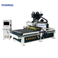 Machine de fraisage CNC 1325 à double broche haute précision avec moteur pour armoires en bois