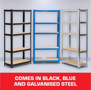 5-Tier Heavy-Duty Stalen Opbergplank Verstelbare En Bolloze Garagerek Met Poedercoating Afwerking Nieuw Ontwerp - Product Image 2