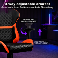 Chaise de jeu ergonomique en cuir, pliable, pivotante, personnalisable, verte, style exécutif, pour joueurs, vente en gros