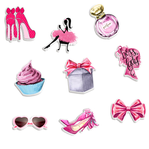 Juego de 9 Piezas de Resina Decorativa Plana para Manualidades, Lazos, Colgantes, Maquillaje, Decoración de Fundas de Teléfono, DIY - Product Image 4