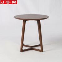 Table d'appoint en bois de frêne café décoratif coin rond Table d'appoint en bois pour salon chambre