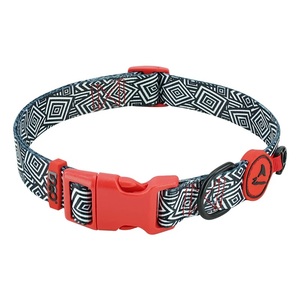 Floral Pattern Polyester Dog <b>Collar</b> Adjustable Buckle Bohemia Style All Seasons Pet <b>Collar</b> - Product Image 2