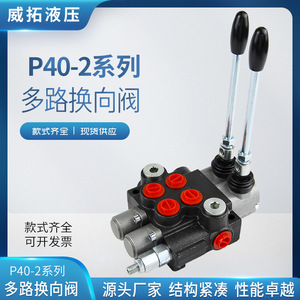 Vanne hydraulique Weituo P40 à 2 voies, inverseur de direction, simple effet, norme nationale - Product Image 5