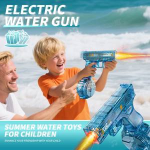 <span class=keywords><strong>2025</strong></span> Gluck V2 bambini spiaggia giocattolo di plastica all'aperto estate trasparente elettrico Mini acqua pistole di tiro per piscina con la luce - Product Image 6